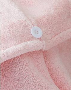 Cappuccio da donna ad asciugatura rapida in pile di corallo Superfine copricapo da bagno in tessuto non tessuto stile semplice - Product Image 4