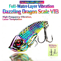 Cuillère électroplaquée écaille de dragon, leurre de pêche en eau douce à longue portée pour Culter et Black-bass