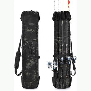 Échantillon gratuit : Housse de rangement noire pour canne à pêche, moulinet, leurres et matériel de pêche en mer - Product Image 5