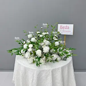 Beda Lavender Rose White Green Double-deck Floral Arrangement Flower Ball Centerpiece Bouquet For Wedding Decoration Event