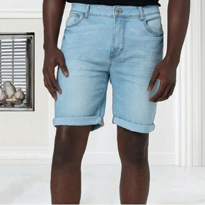 2026 Custom <b>Men's</b> High Waist Baggy <b>Jean</b> Shorts Loose Fit Vintage Acid Washed Jorts OEM Serviced Customized Styles - Product Image 2