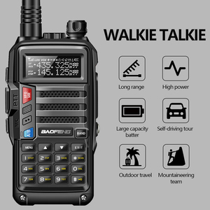Baofeng UV-5R cộng với 15W Walkie Talkie USB sạc 16 dài phạm vi thu phát UHF VHF ham đài phát thanh UV 5R hai cách phát thanh cho săn bắn - Product Image 4