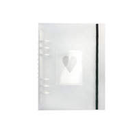 Reliure à anneaux A5 promotionnelle, transparente en PP givré, reliure à 6 anneaux, planificateur à feuilles mobiles, reliure de budget imperméable avec ruban adhésif
