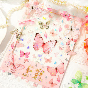 Autocollants début Meng Die Language Series matériel <span class=keywords><strong>de</strong></span> Collage autocollants <span class=keywords><strong>de</strong></span> Base pour carnet <span class=keywords><strong>de</strong></span> notes décoration DIY bricolage 6 modèles 1 pièce/paquet - Product Image 2