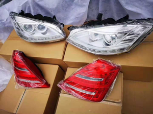 ชุดบอดี้คิทสำหรับ <span class=keywords><strong>Mercedes</strong></span> <span class=keywords><strong>Benz</strong></span> S Class <span class=keywords><strong>W221</strong></span>,สไตล์ <span class=keywords><strong>AMG</strong></span> <span class=keywords><strong>S65</strong></span>พร้อมกันชนหน้าและหลังและตะแกรงข้างกระโปรง - Product Image 6