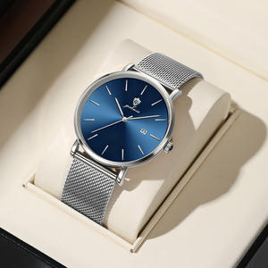 <span class=keywords><strong>Reloj</strong></span> de Pulsera de Cuarzo para Hombre Gohuos 8829, Estilo Clásico, Deportivo y Ejecutivo, Correa de Acero de Malla, <span class=keywords><strong>Reloj</strong></span>, Montre, Resistente al Agua 30M, Esfera Simple - Product Image 4