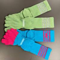 Chaussettes de sport pieds nus OEM personnalisées d'usine de haute qualité, chaussettes à cinq doigts, chaussettes en laine anti-humidité, chaussettes à orteils pour la randonnée et la gym