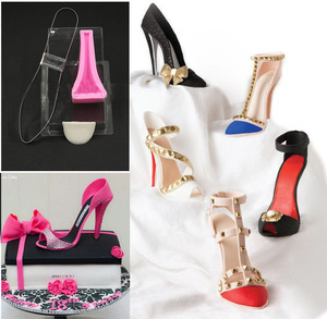 Nouveau Kit d'Outils de Pâtisserie DIY pour Mariage, Grand Moule en Silicone 3D pour Chaussure à Talon Haut et Décoration de Gâteau Fondant, Caractéristiques Inédites <span class=keywords><strong>Sucre</strong></span> - Product Image 6