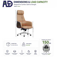Chaise de bureau de direction de luxe moderne à dossier haut en cuir PU, ergonomique, pivotante, avec base chromée et roulettes, pour usage commercial, chambre et salon