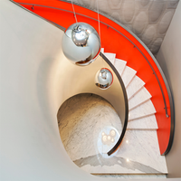DAIYA chine nez d'escalier avec escaliers ronds et incurvés conception d'élévation étroite