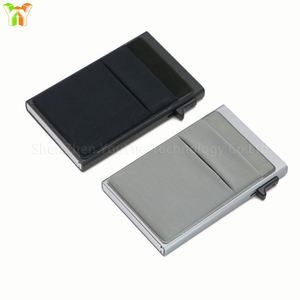 Porte-cartes automatique avec poche à monnaie, portefeuille minimaliste pour cartes de visite, étui à cartes intelligent et fin en aluminium pour hommes - Product Image 3