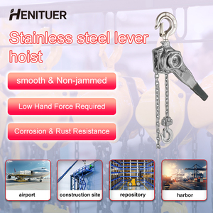 HENITUER S3012 Alat Pengangkat Tuas Baja Tahan Karat 0.75-9Ton 1.5-9M Dioperasikan Manual dengan Rantai Pengangkat Manual untuk Mengangkat - Product Image 4