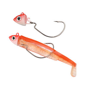 Leurre de méné noir personnalisé de différentes tailles leurre souple appâts pesca leurres pêche brochet tête de gabarit leurres de pêche à l'achigan - Product Image 5