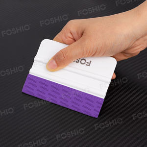 Foshio Double couche bord Wrap feutre voiture vinyle Wrap outils raclette avec feutre <span class=keywords><strong>Kit</strong></span> - Product Image 4