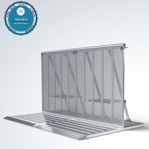 Barrière de contrôle de foule pliable en aluminium antirouille pour événements de concert, type <span class=keywords><strong>bois</strong></span> traité thermiquement Mojo - Product Image 6