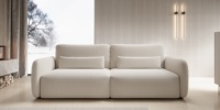 Sofá Cama Plegable con Almacenamiento, Forma Redondeada, para Dormitorio de Hotel y Sala de Estar