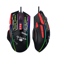 Souris de jeu ergonomique 12800 DPI, filaire USB, optique RGB, 11 boutons, pour ordinateur et bureau