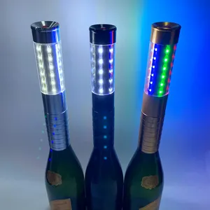 Bâtons stroboscopiques à LED, Rechargeable, en alliage d'aluminium, pour fêtes et Bar, 10 pièces