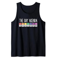 Drapeau LGBT T-shirt sans manches pour Gay Pride Month Transgender Rainbow Lesbian
