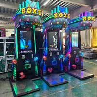 Machine de jeu d'arcade à monnayeur pour sports d'intérieur, plusieurs styles, avec testeur de force de boxe et machine de boxe et de kick.