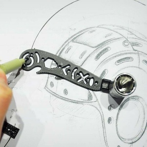 Nuovo Design Multi-funzione disegno righello ingegneria strumenti di disegno goniometro strumenti per cucire cerchi bussola piegare misura sarti - Product Image 4