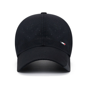 Baseball Cap Mesh Unisex Breathable Sun Protection Outdoor Sports Hat Black - Product Image 1