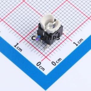 TM-002-M-03 Tactile Switch SMD,6x6mm Switch Single Pole Single Throw Round Button 2.6N Vertical Mount - Product Image 1