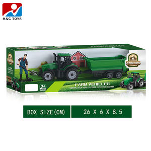 H&C TOYS HC693514 <span class=keywords><strong>Jouet</strong></span> de <span class=keywords><strong>camion</strong></span> de ferme à glissière pour enfants, tracteurs miniatures en plastique à friction avec voiture de fermier transportant un <span class=keywords><strong>jouet</strong></span> pour les enfants de 2 à 4 ans - Product Image 6