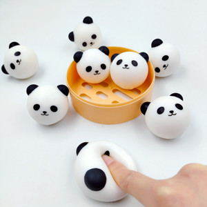 Hot Selling Pop Toy Squeeze Toy Decompression Small Relieve Stress Squeeze Panda Dumplings Toys - Product Image 4