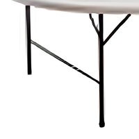 Table ronde pliable en plastique pour événements, banquets, mariages, hôtels, mobilier
