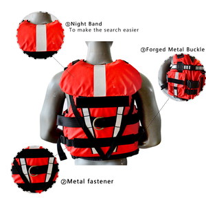 Gilet de sauvetage haute visibilité pour adultes et enfants, usage marin, haute flottabilité, avec bande réfléchissante - Product Image 5