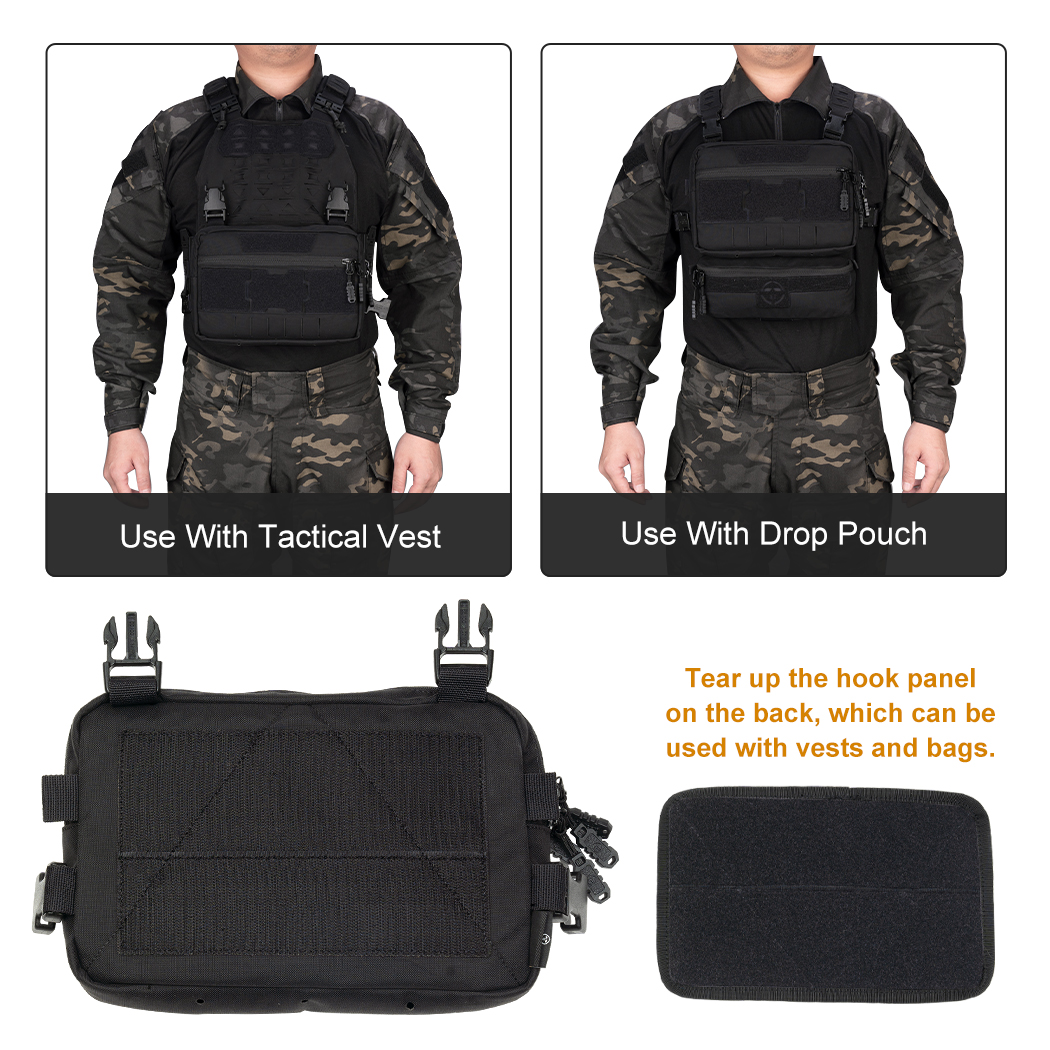 Sac Tactique TOPTACPRO Chest Rig - Porte-poitrine MOLLE, Neuf, Nylon