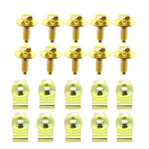 Boulons M6 avec rondelles et clips pour plaque de protection du capot moteur et doublure de pare-chocs, 178 pièces - Product Image 1