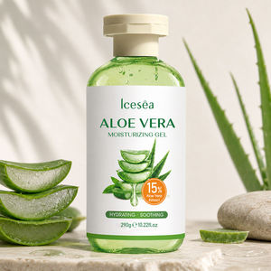 Gel d'aloe vera biologique OEM, marque privée |   Crème hydratante apaisante pure à 15 % pour peaux sèches et irritées |   Approvisionnement en gros anti-âge - Product Image 2