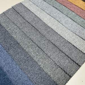 Tissu occultant classique à motif en arête de poisson, 100 % occultant, tissu cationique bicolore pour rideaux - Product Image 3