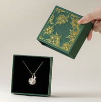 Boîte de rangement pour bijoux de qualité supérieure en stock pour bagues, boucles d'oreilles, colliers et broches, boîte rigide