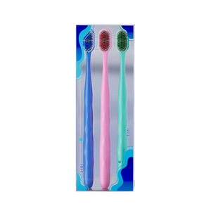 High Density Bristle <b>Toothbrush</b> Wide <b>Head</b> Soft Bristles 3 Pack For Home Use - Product Image 4