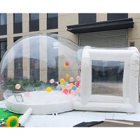 Tente gonflable d'extérieur et d'intérieur, maison à bulles transparente en PVC 3x5m, installation facile