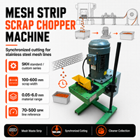 Machine de découpe synchronisée de déchets et coupe-bandes de rebut pour ligne de perforation de treillis en acier inoxydable