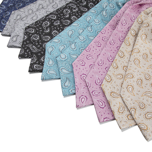 100% microfibre Polyester 6 couleurs différentes motif Paisley <span class=keywords><strong>Ascot</strong></span> Cravat cravate pour hommes Cravates adultes de qualité supérieure - Product Image 5