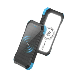 Chargeur d'énergie solaire pratique de grande capacité, trésor de recharge d'urgence sans fil, alimentation mobile - Product Image 1