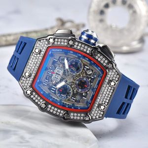 Mode Diamant Ingelegd Luxe Multifunctionele Quartz Herenhorloge Merk Onola Barrel Waterdicht Horloge Fabriek Groothandel - Product Image 4