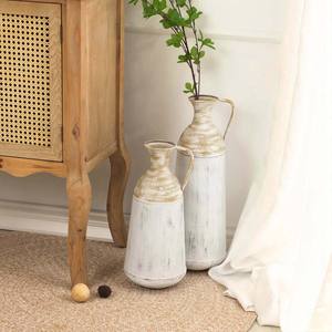 Jarrones de flores de mesa de metal de lujo de aluminio hechos a mano superventas - Product Image 3