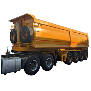 Semirremolque Volquete Hidráulico de 3 Ejes, Acero Reforzado, Capacidad de Carga 60 T, Volquete Trasero - Product Image 6