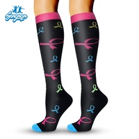 Chaussettes de compression de haute qualité pour hommes et femmes, vente en gros, chaussettes de sport élastiques