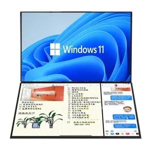 2024 16 pulgadas 12 núcleos 16 hilos monitor doble pintura Notebook PC Intel Core i5 i7 12th generación Dual pantalla táctil portátil