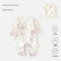 Cómodo Mono de Algodón con Estampado de Mariposas para Bebés Recién Nacidos, Unisex, para las Cuatro Estaciones