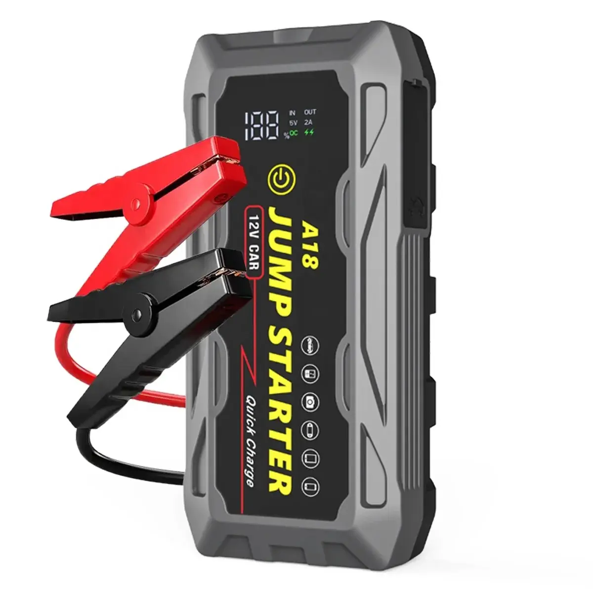 Batteria auto Booster Power Bank caricabatterie batteria al litio 37000mah portatile pompa ad aria per auto