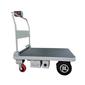 HG-101 Opvouwbare Elektrische Platform Trolley Trolley Trolley Truck Cargo Trolley Voor Magazijn - Product Image 1