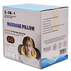 Titreşimli Isıtmalı Traksiyon Özellikli Ergonomik Boyun Yastığı, Vücut Bel Sırt Ağrılarını Giderici Masaj Yastığı - Product Image 6